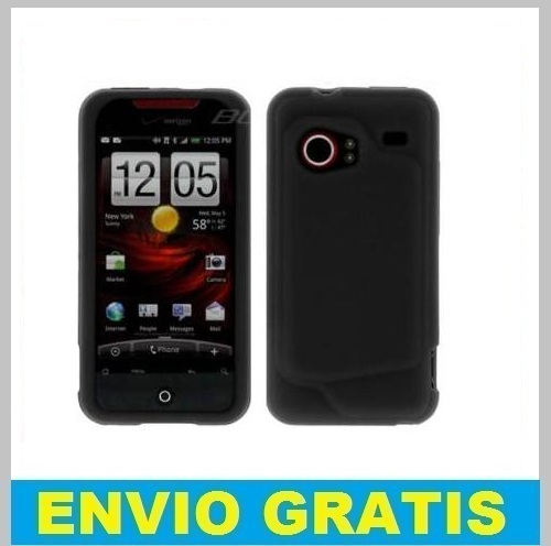 FUNDA SILICONA PARA HTC DROID INCREDIBLE NEGRA